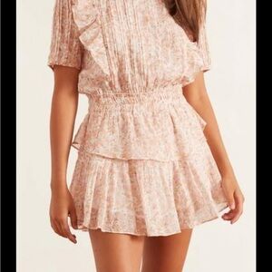 LoveShackFancy Natasha pink floral dress